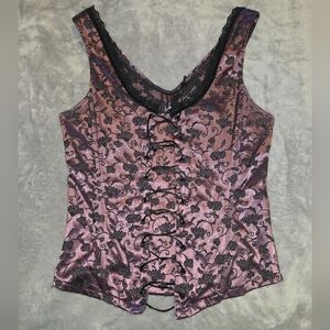 Vintage Purple Corset Tank Size Medium